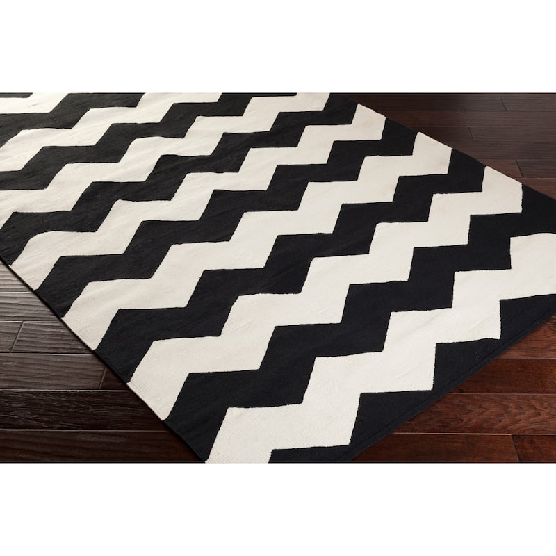 Hand-Woven Macy Chevron Cotton Rug