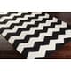 preview thumbnail 14 of 33, Hand-Woven Macy Chevron Cotton Rug - 9' x 12'