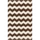 preview thumbnail 17 of 33, Hand-Woven Macy Chevron Cotton Rug - 9' x 12'