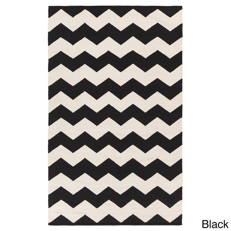 Hand-Woven Macy Chevron Cotton Rug
