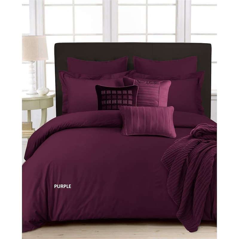 350 Thread Count Cotton Percale 3-piece Oversize Duvet Cover Set