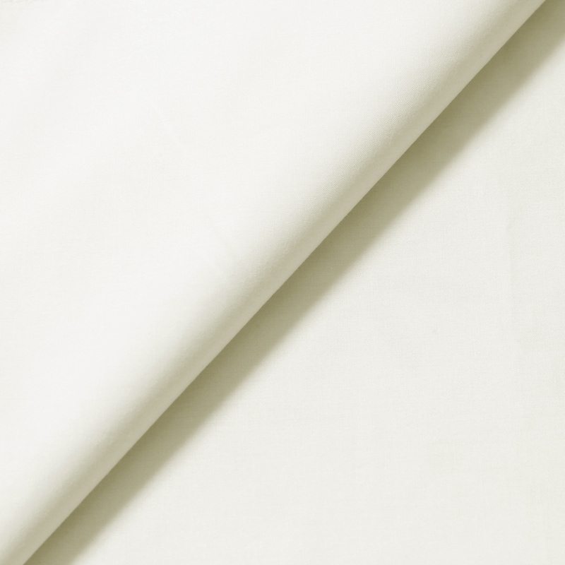 350 Thread Count Cotton Percale 3-piece Oversize Duvet Cover Set - Ivory - Queen