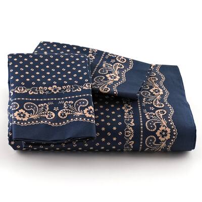 Bandana Percale 100-Percent Cotton Sheet Set