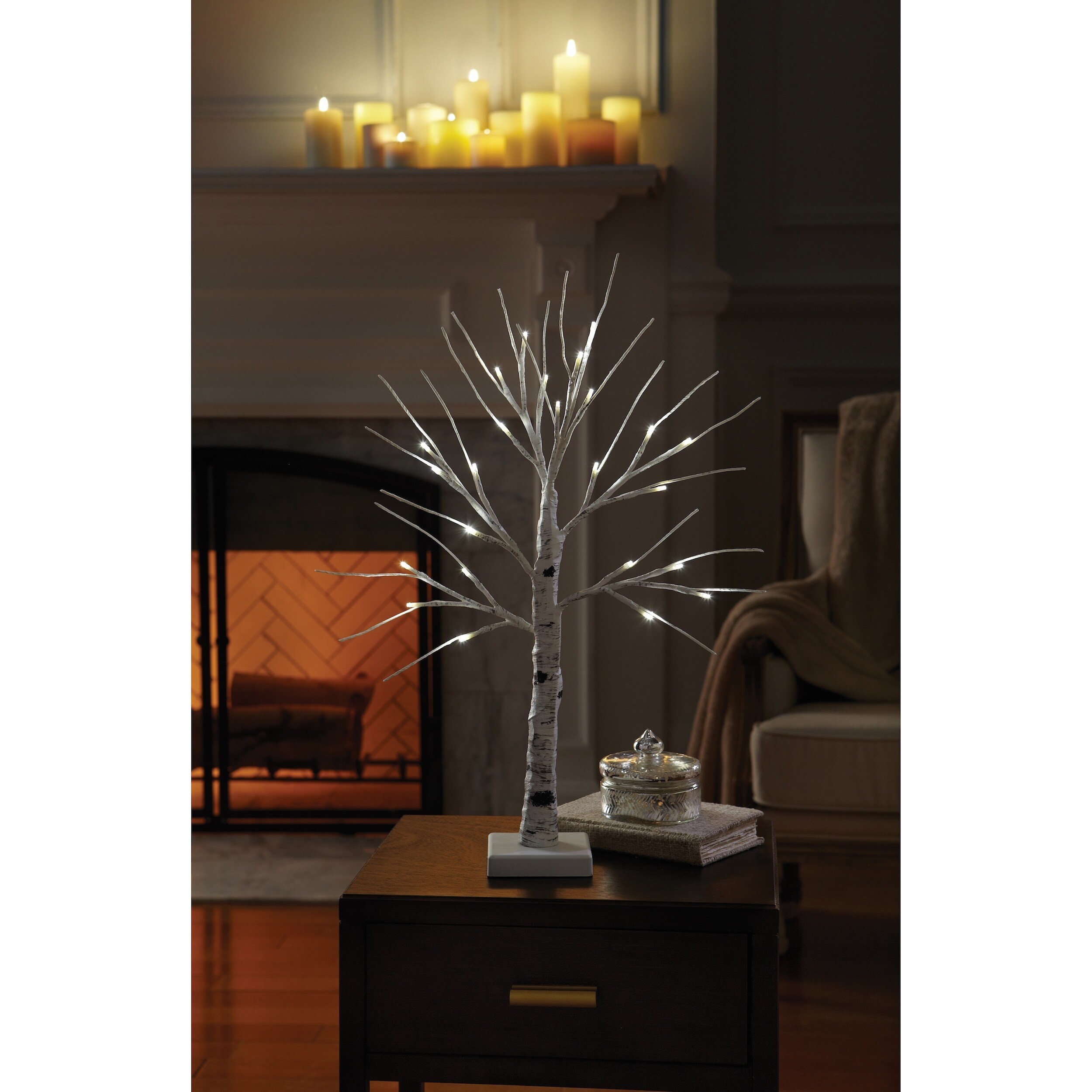 Shop Order Home Collection 2ft Decorative Led Birch Tree Free