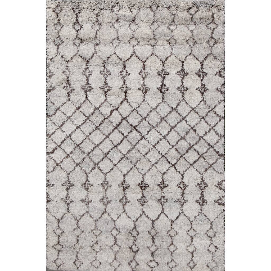 ABC Accents Beni Ourain Moroccan Grey Wool Area Rug