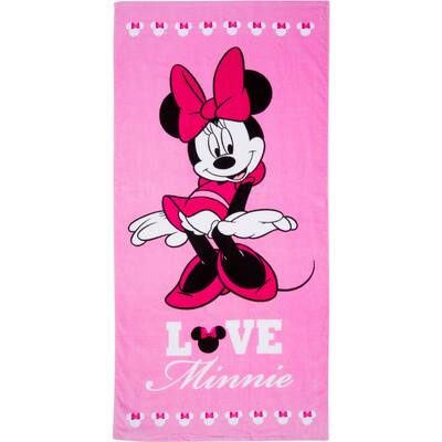 Love Minnie Mouse Beach Towel