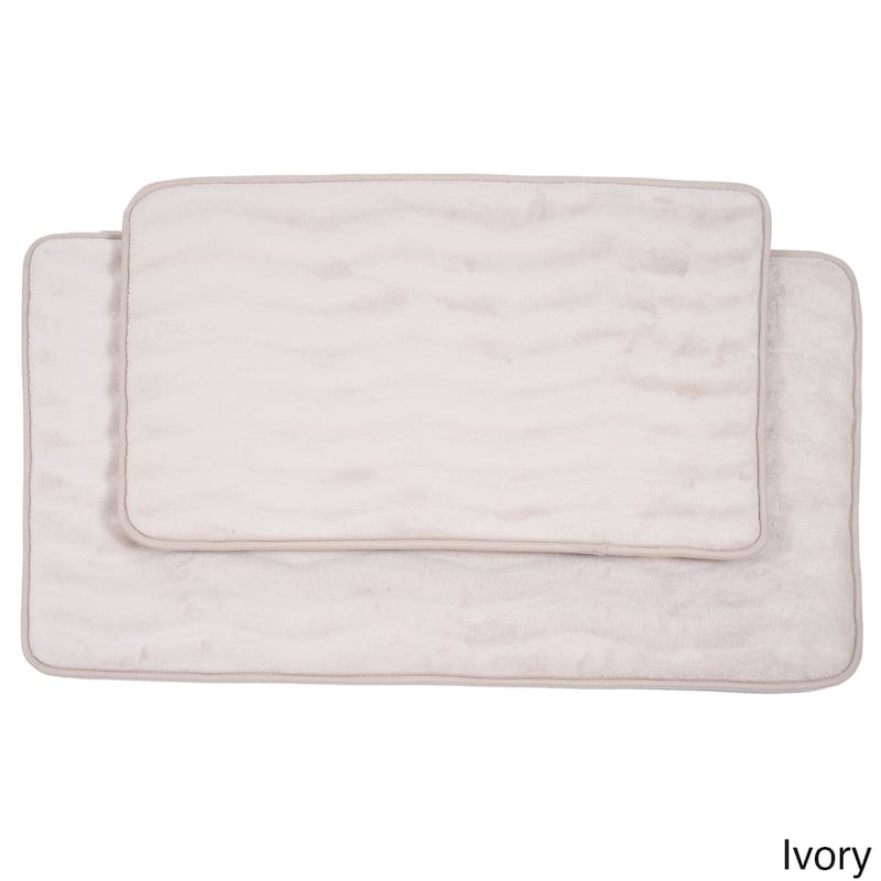 Windsor Home Soft Memory Foam Bath Mat 2-piece Set