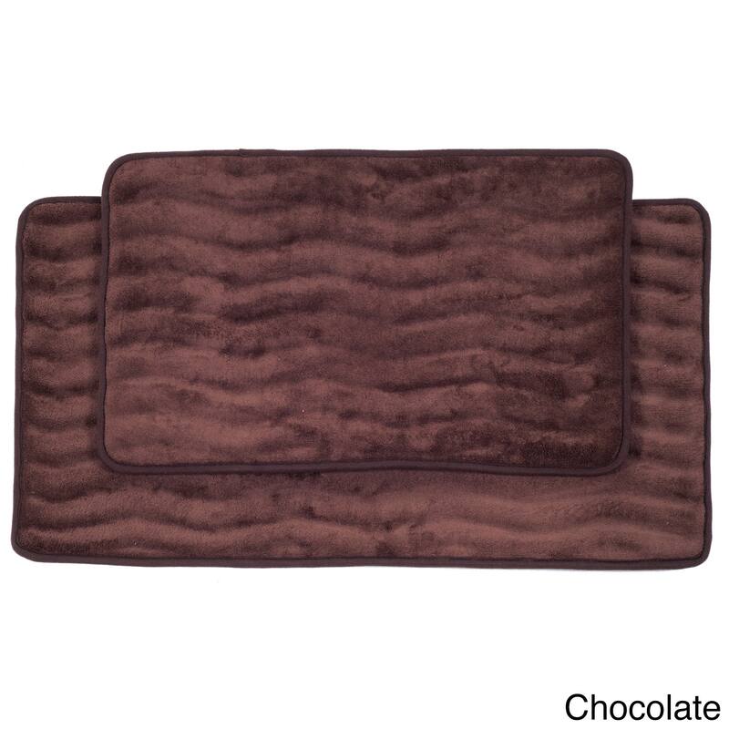 Windsor Home Soft Memory Foam Bath Mat 2-piece Set