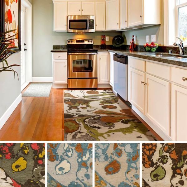 Shop Hand Tufted Ashton Abstract New Zealand Wool Area Rug 2'6" x 8