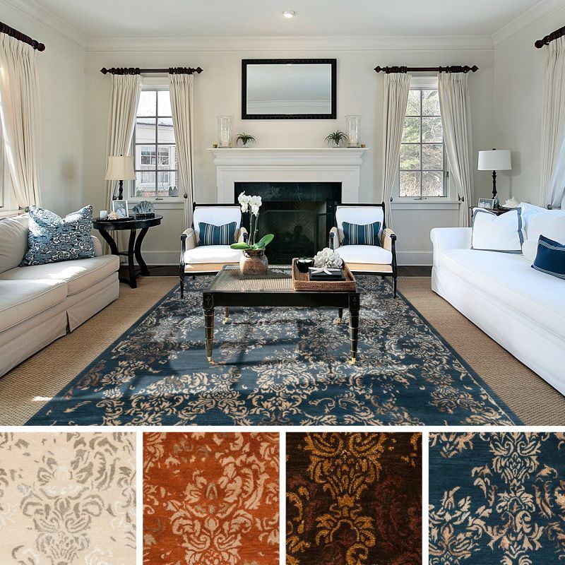 Shop Hand Tufted Wes Abstract New Zealand Wool Area Rug (5' x 8