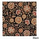 preview thumbnail 69 of 75, Lily Hand-tufted Transitional Floral Pattern Wool Area Rug 4' Square - Black/Red - Square/Runner