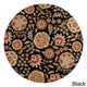 preview thumbnail 25 of 75, Lily Hand-tufted Transitional Floral Pattern Wool Area Rug 6' Round - Black/Red - Runner/Round