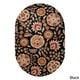 preview thumbnail 20 of 75, Lily Hand-tufted Transitional Floral Pattern Wool Area Rug 8' x 10' Oval - Black/Red - Runner/Oval