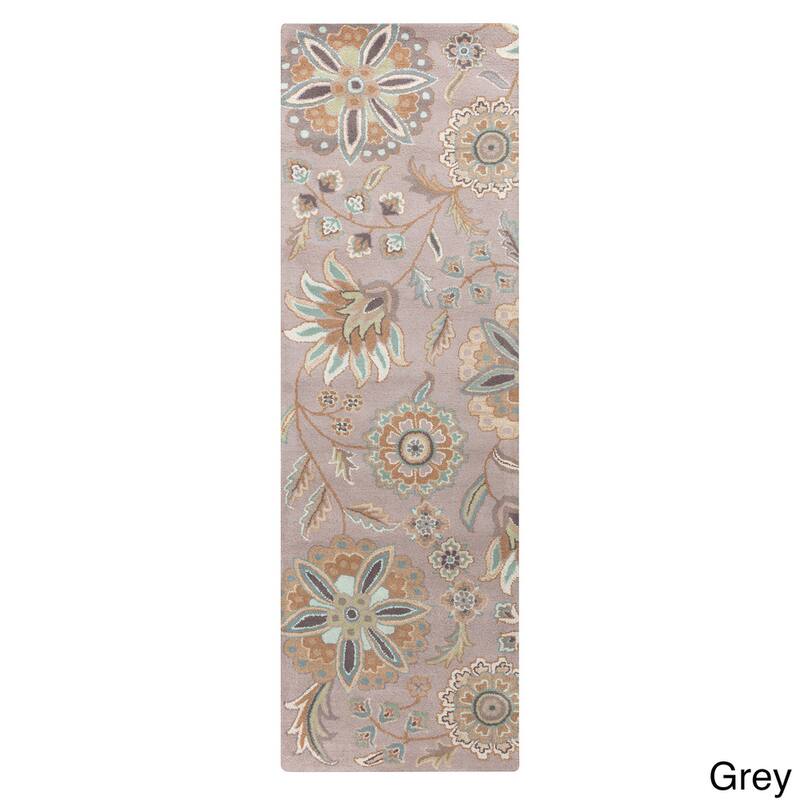 Lily Hand-tufted Transitional Floral Pattern Wool Area Rug