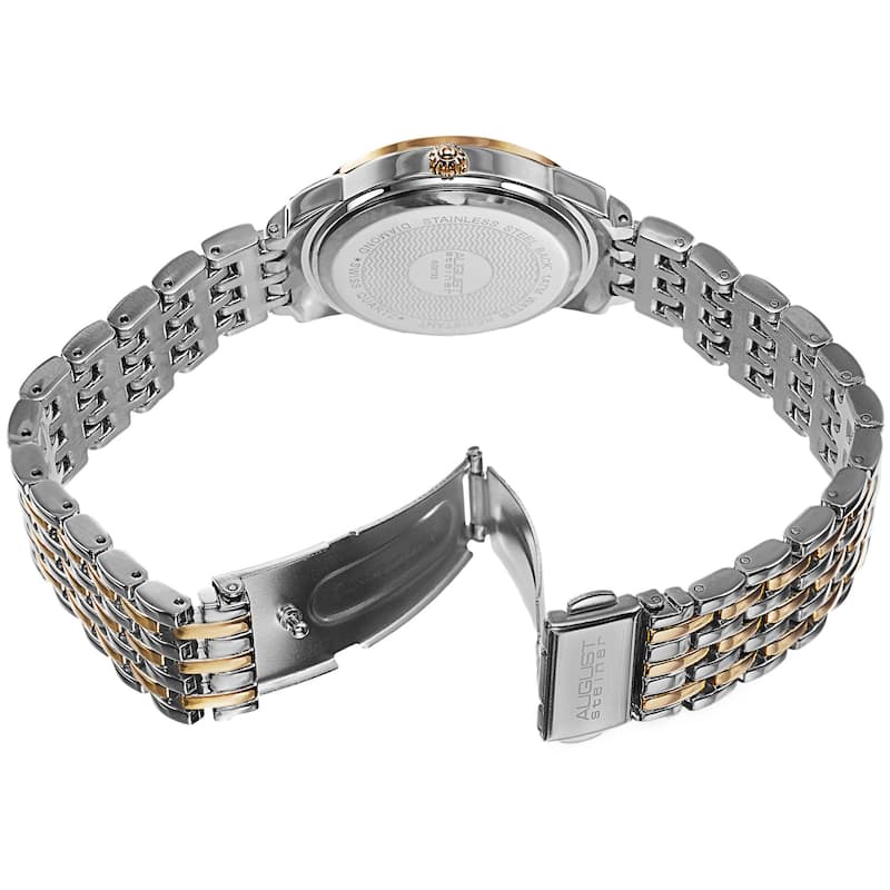 August Steiner Women's Diamond-Accented Swiss Quartz Bracelet Watch