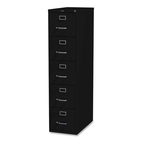 Shop Lorell Black 5 Drawer Commercial Grade 61 Inch Vertical File