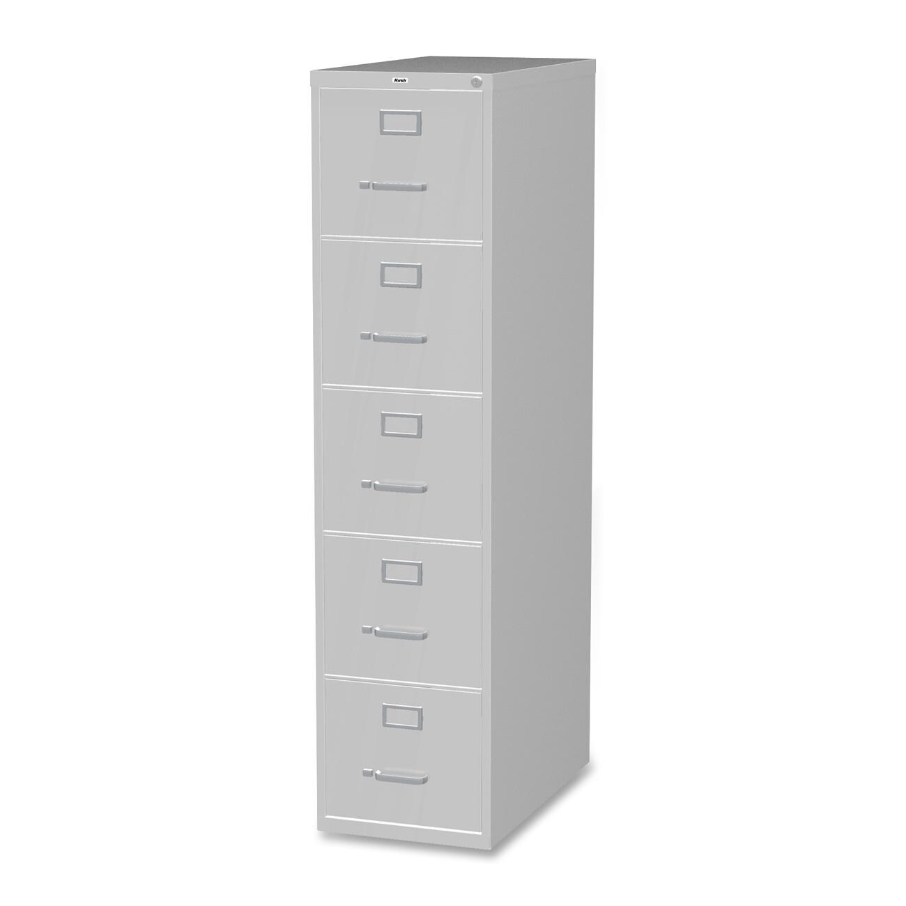 Shop Lorell Light Grey 5 Drawer Commercial Grade 61 Inch Vertical File Cabinet Overstock 9269700