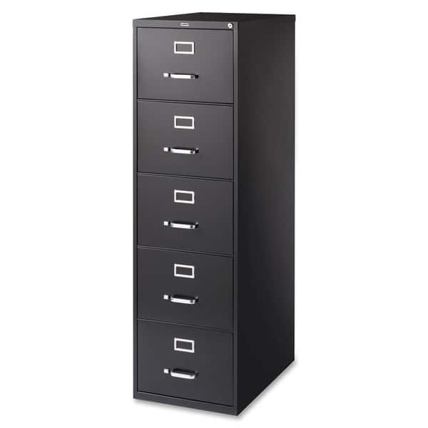 Lorell Black Commercial Grade 61-inch Vertical File Cabinet - Overstock ...