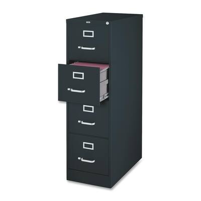 Lorell Black 52-inch Vertical File Cabinet
