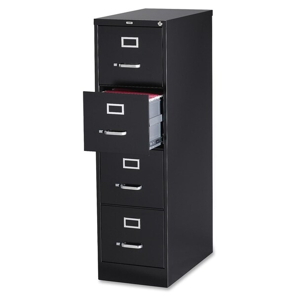 Lorell LLR60650 Black 4-drawer Vertical File