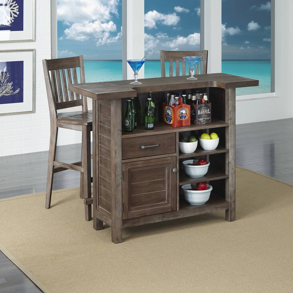 Barnside Bar and Two Stools by Home Styles
