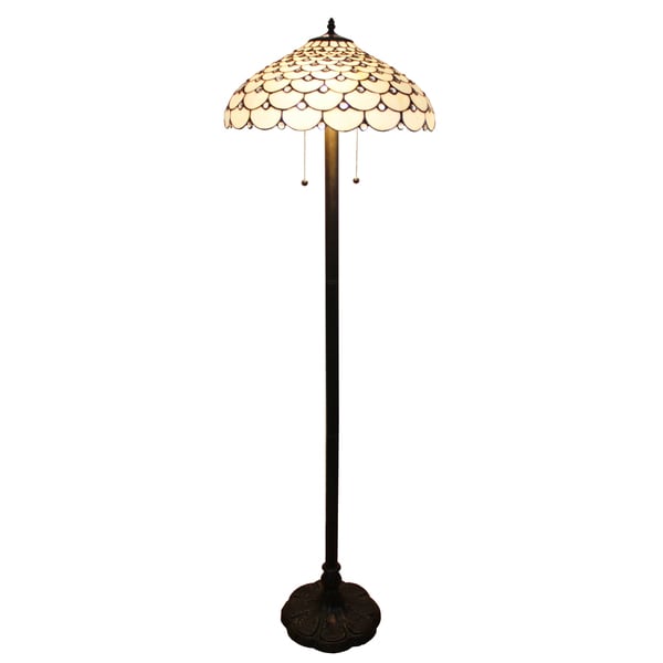 Amora Lighting Tiffany Style Jeweled Design 61 Inch Floor Lamp Amora Lighting Tiffany Style Jeweled Design 61 Inch Floor Lamp