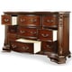 preview thumbnail 3 of 5, Vace Traditional Cherry 2-piece 9-Drawer Dresser and Mirror Set by Furniture of America