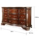 preview thumbnail 7 of 5, Vace Traditional Cherry 2-piece 9-Drawer Dresser and Mirror Set by Furniture of America
