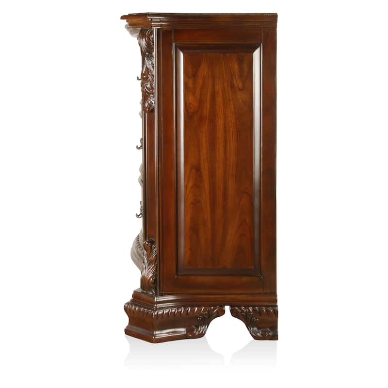 Vace Traditional Cherry 2-piece 9-Drawer Dresser and Mirror Set by Furniture of America