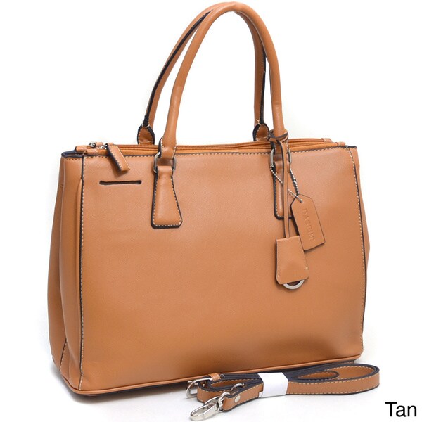 Shop Dasein Tall Dual-compartment Satchel - On Sale - Overstock - 9270250
