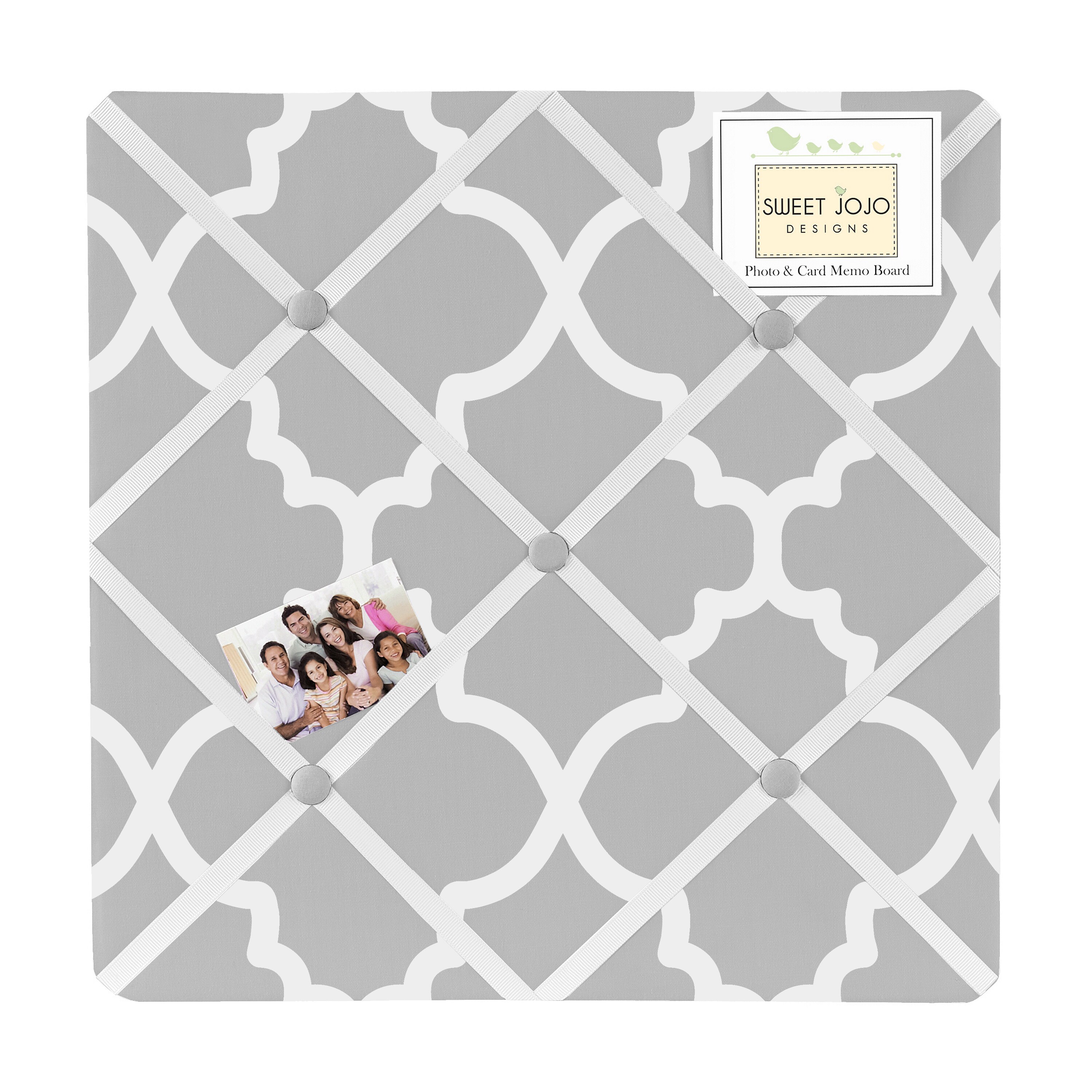 Sweet Jojo Designs Dinosaur Fabric Memory//Memo Photo Bulletin Board