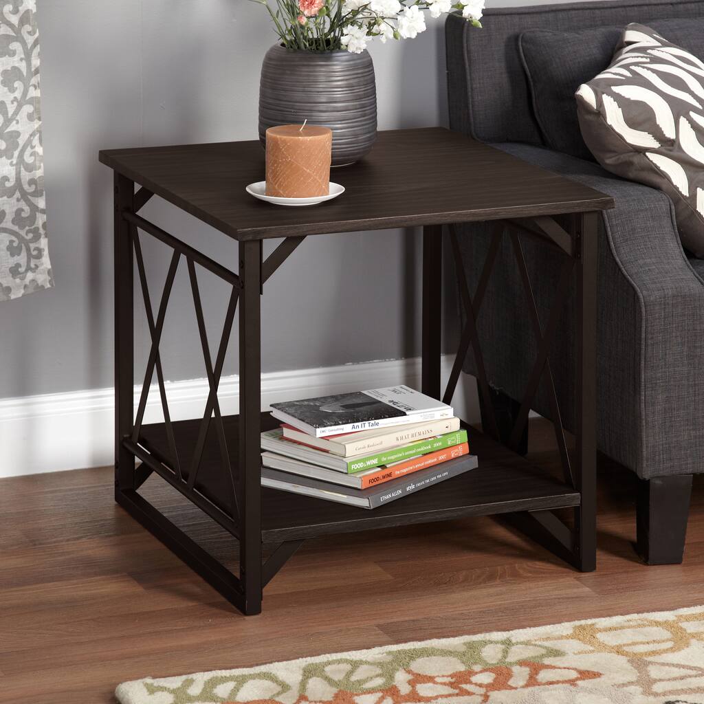 Simple Living Seneca Double-X End Table
