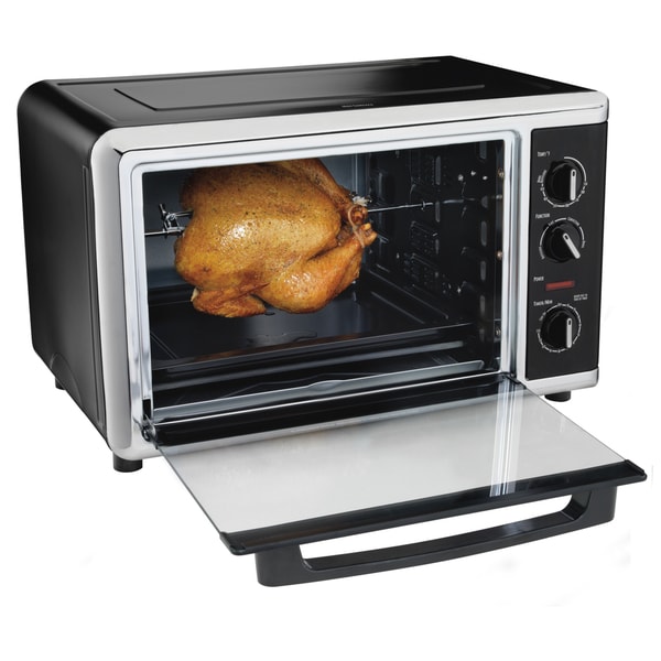 Hamilton Beach Black Countertop Oven with Convection and