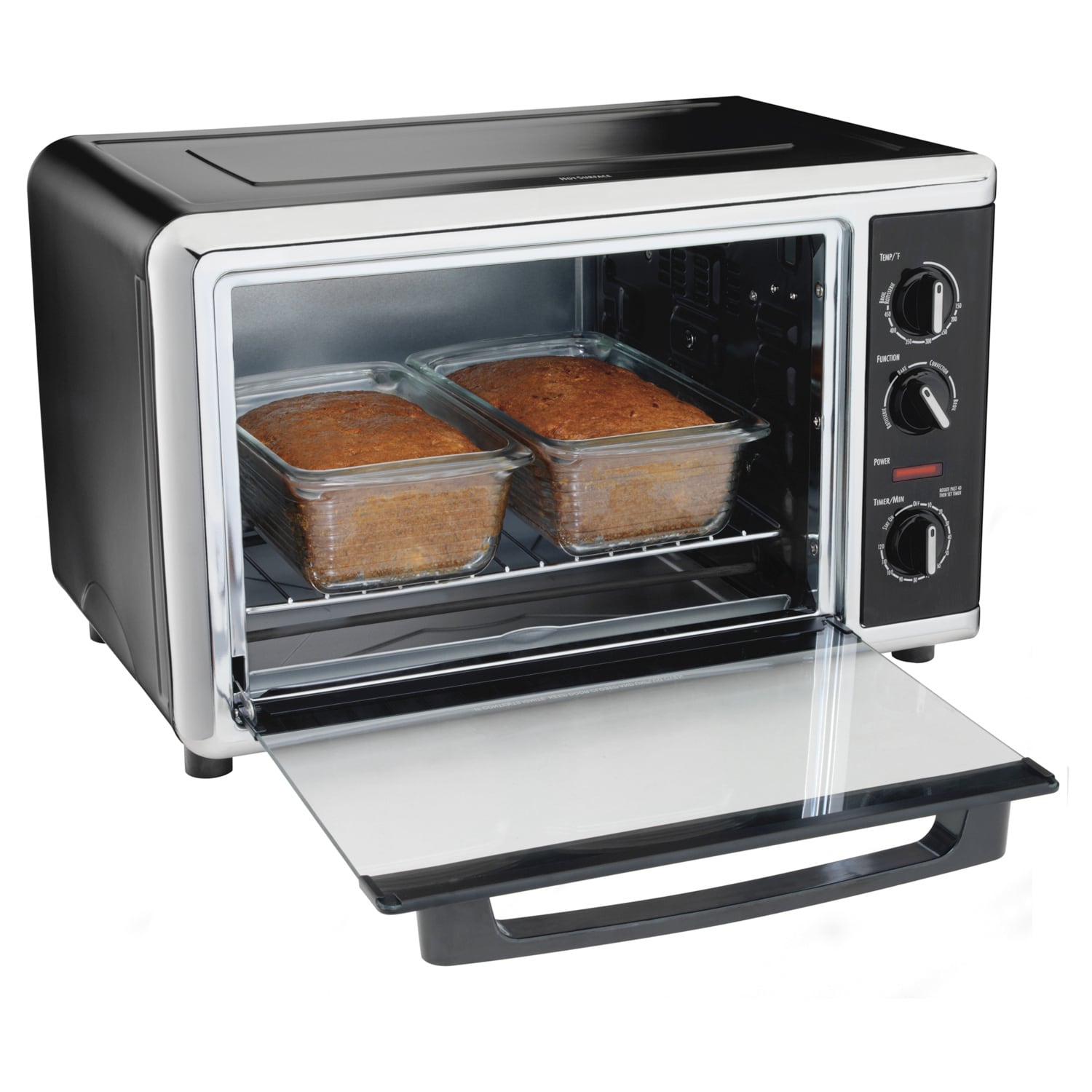 Hamilton Beach 6-Slice Stainless Steel Convection Toaster Oven (1400-Watt)  in the Toaster Ovens department at