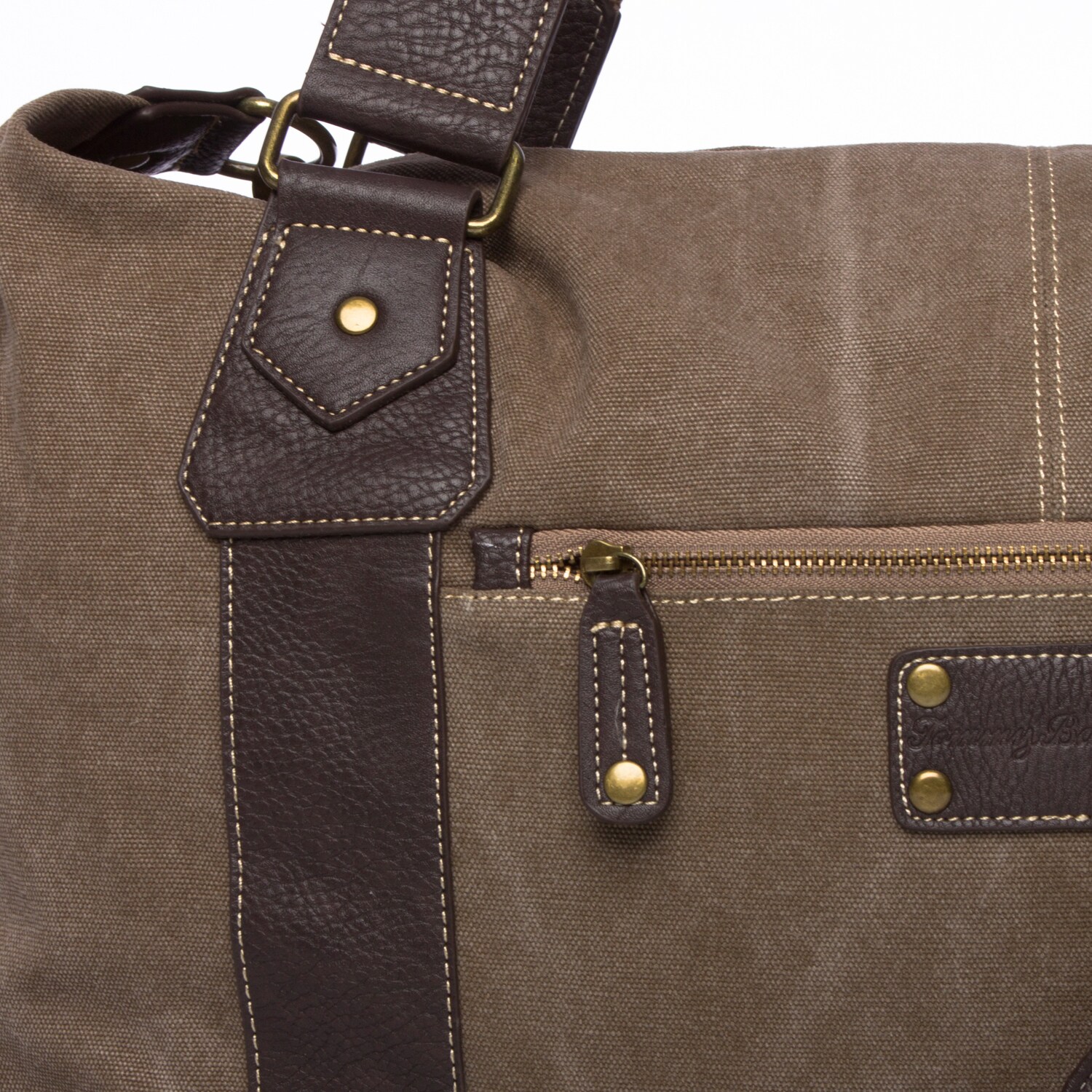 tommy bahama leather duffel bag