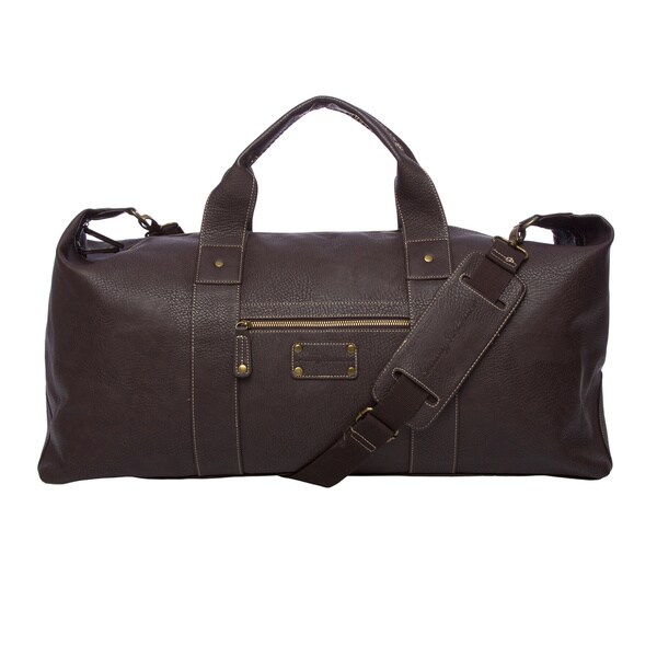 tommy bahama leather duffle bag