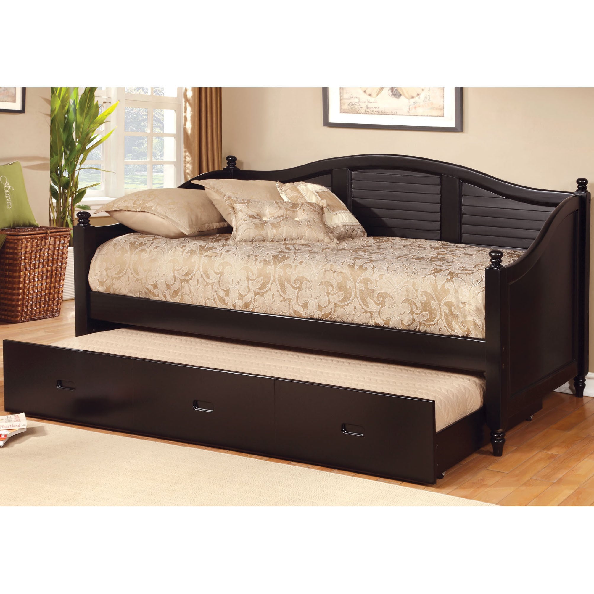 Shop Furniture Of America Gal Cottage Solid Wood Daybed W Trundle