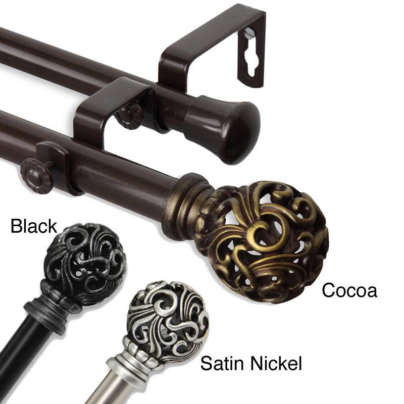 InStyleDesign Stella Adjustable Double Curtain Rod