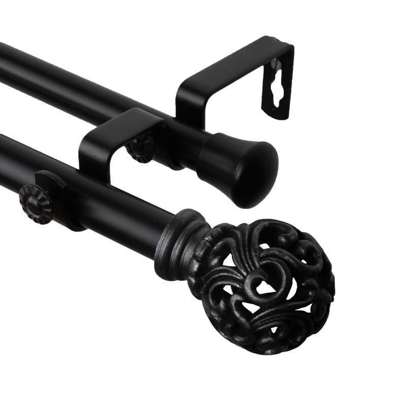 InStyleDesign Stella Adjustable Double Curtain Rod