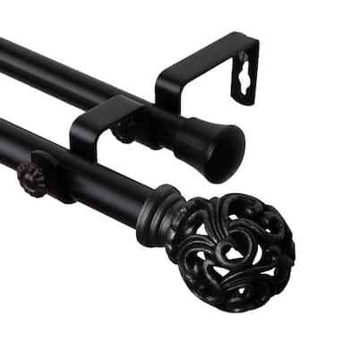 InStyleDesign Stella Adjustable Double Curtain Rod