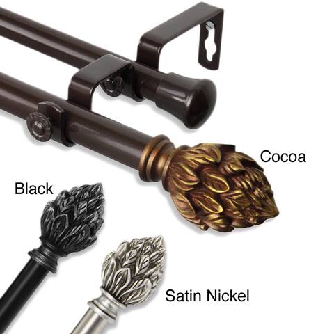 InStyleDesign Kindle Adjustable Double Curtain Rod