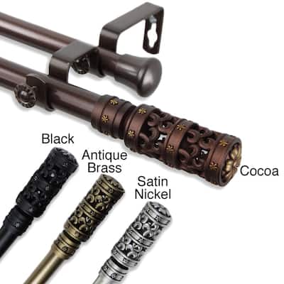 InStyleDesign Carnival Adjustable Double Curtain Rod
