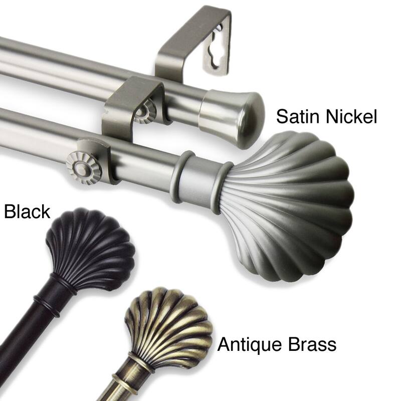 InStyleDesign Shelly Adjustable Double Curtain Rod