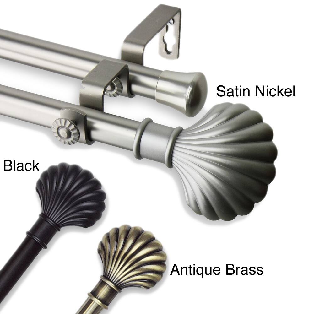 InStyleDesign Shelly Adjustable Double Curtain Rod