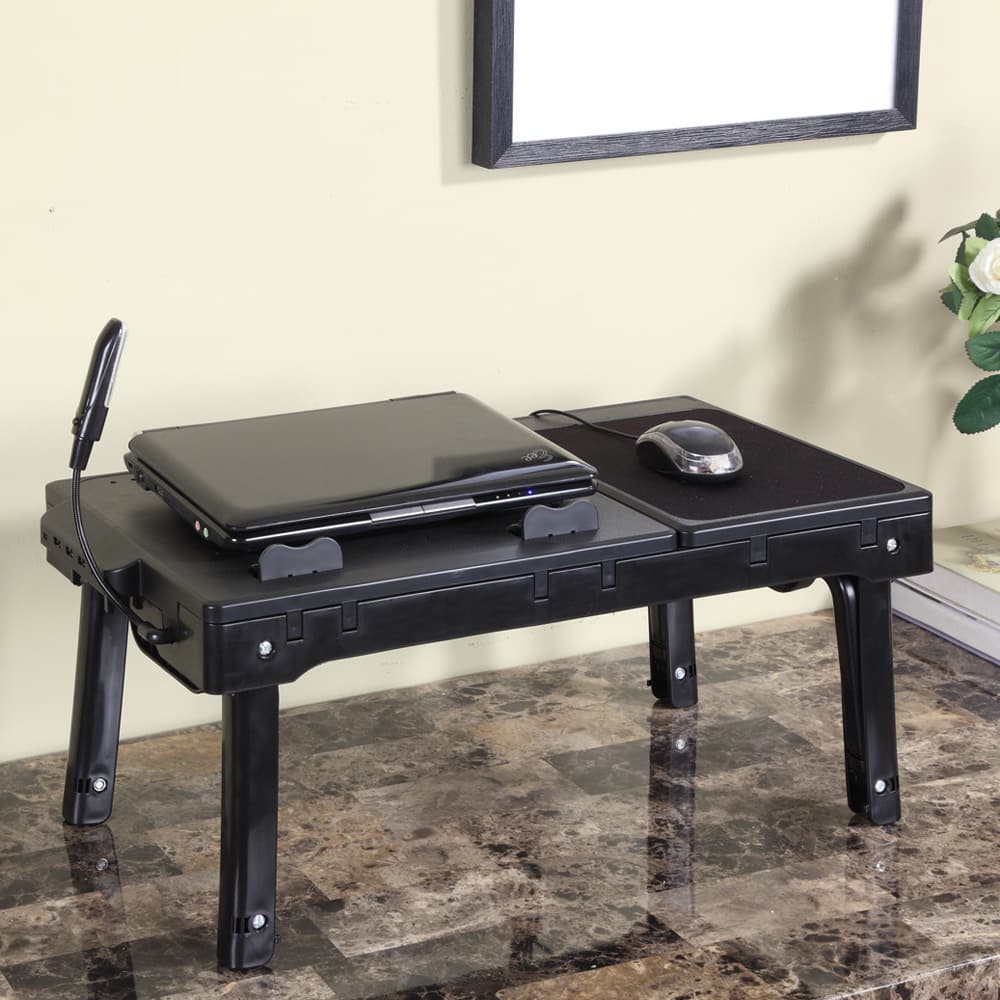 Black Metal Laptop Table