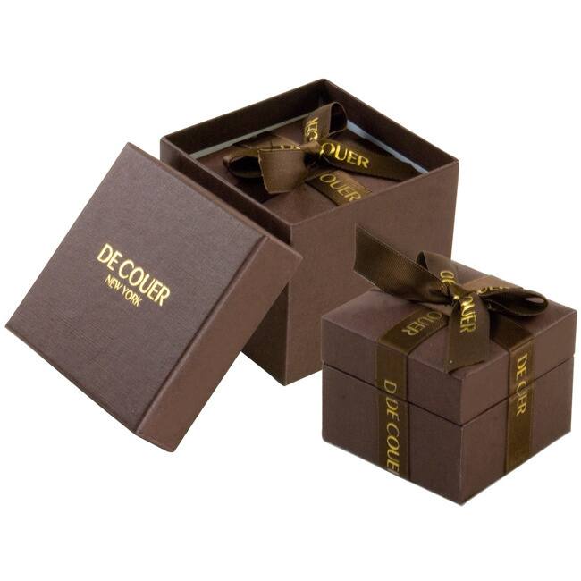 De Couer 10k White Gold 1/2ct TDW Diamond Cluster Engagement Ring Set