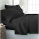 Becky Cameron Ultra-soft Deep Pocket Microfiber 4-piece Bed Sheet Set - King - Black