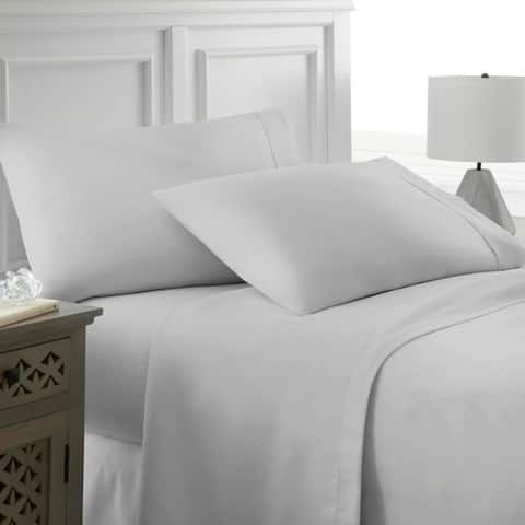 Grey Sheet Sets Online At Our Best Sheets Becky Cameron Luxury Ultra Soft 4 Piece Bed Sheet Set