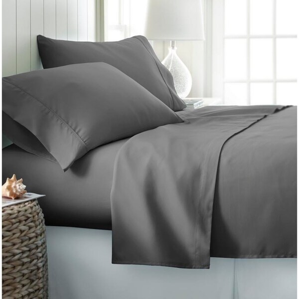 Becky Cameron Ultra-Soft Deep Pocket 4 Piece Microfiber Bed Sheet Set - On  Sale - Bed Bath & Beyond - 9273417