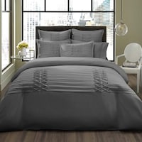 Madison Park Meyers 6 Piece Grey Duvet Cover Set Free Shipping City Scene Triple Diamond Grey 3 Piece Duvet Cover Set